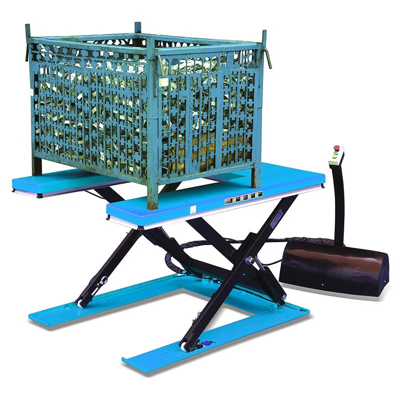 HU1000 “U”shape low profile stationary lift table, electric scissor